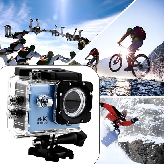 GJX 4K 16MP WIFI HD Action Camera Sport Diving Waterproof DV Video, Record Camera EIS 140 Wide Angle, HDR, Image Sensor, Live Streaming, Webcam