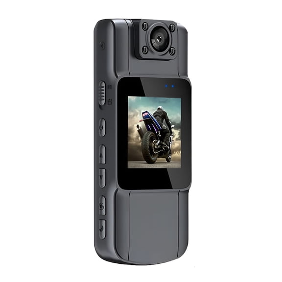 GJX 4K UHD Mini Body Camera with Audio, 180 Rotatable Lens, 7H Recording, Motion Detection Night Vision, Portable Clip On Video Recorder for Security, Law Enforcement, Personal Safety, Outdoor