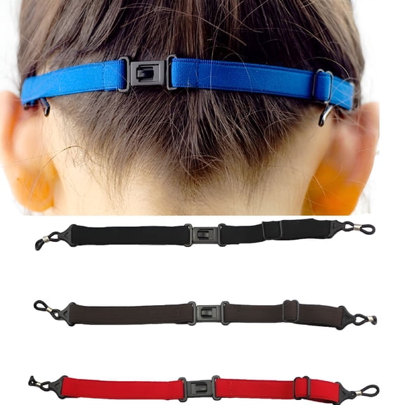 GJX 4Pcs Adjustable Elastic Sport Strap Eyeglasses Anti-slip Fixing Glasses Strap Holder
