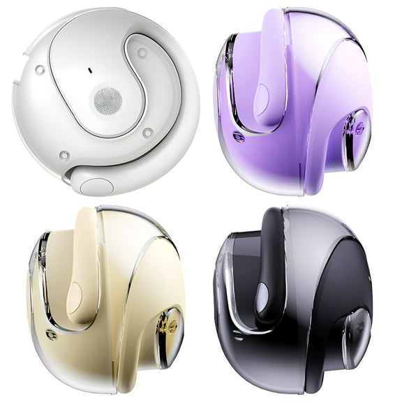 GJX 4Pcs Bone Conduction Headphones,Real-Time Simultaneous Translation Open Ear Headphones,Wireless Design Running Earbuds,Color Mixing1