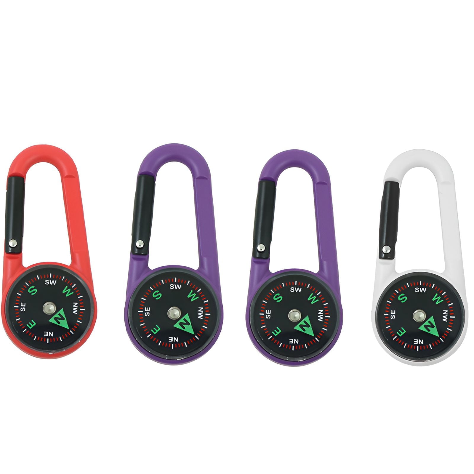 GJX 4Pcs Compass Hiking Survival,Eco-Friendly Silicone Compass,Clear ...