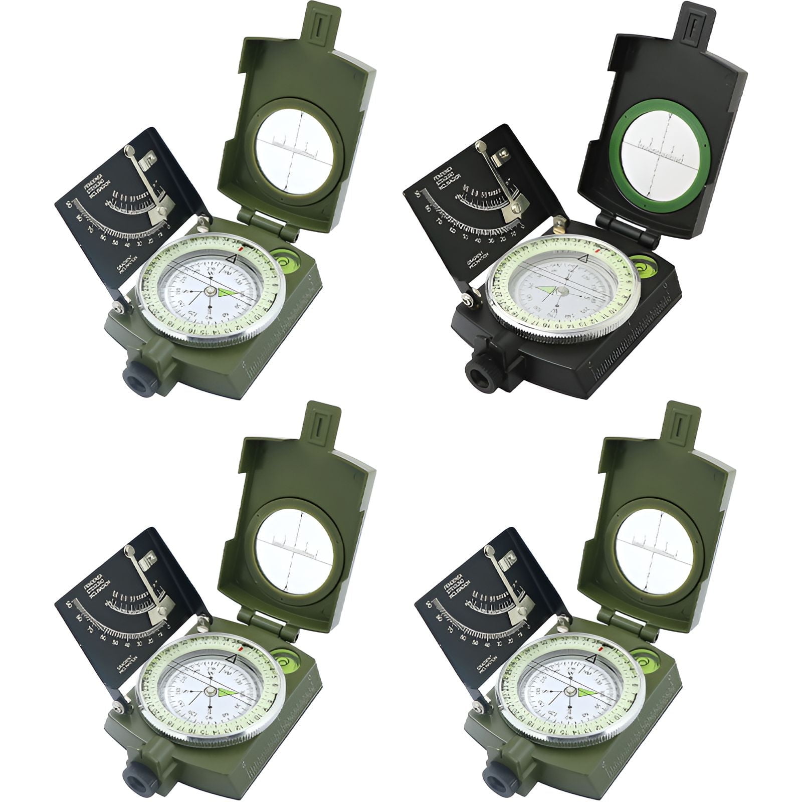 GJX 4Pcs Compass Hiking Survival,High Temperature Resistance Compass ...