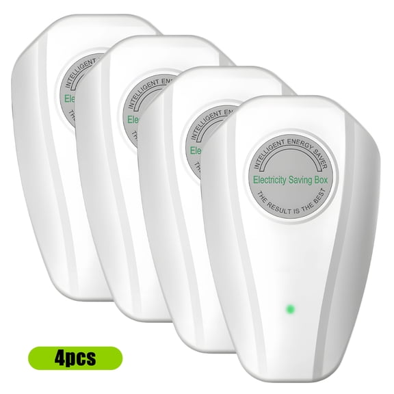 GJX 4Pcs Energy Saving Device,Current-Stabilizing Power Saver,Power Optimization Device with Overheat Protection,Electricity Saving Box for Household Appliances