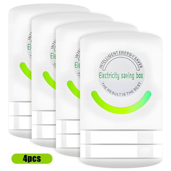 GJX 4Pcs Energy Saving Device,Voltage-Stabilizing Power Saver,Low Power Management Device,Electricity Saving Box for Household Appliances