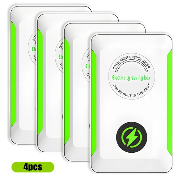 GJX 4Pcs Energy Saving Device,Voltage-Stabilizing Power Saver,Zero Noise Power Optimization Device,Electricity Saving Box for Hotels and Shopping Malls