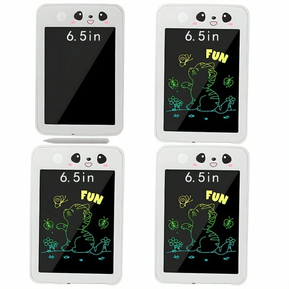 GJX 4Pcs Lcd Writing Tablet for Kids,Thick Draw Panel Writing Tablet,Stout Art Deck Kids Drawing Pad,Mixing1