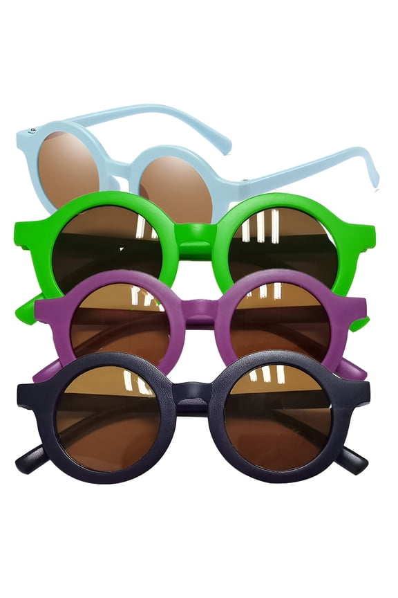 4Pcs Toddler Sunglasses Age 2-4,Great for Outdoor Activities Toddler Sunglasses,Comfortable for Extended Wear Toddler Sunglasses Age 1-2,Multicolor