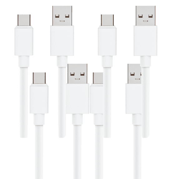 GJX 4Pcs USB Cable Lightning-Fast Charging USB Type C Cable,Micro USB Cable with Data Transfer,6ft
