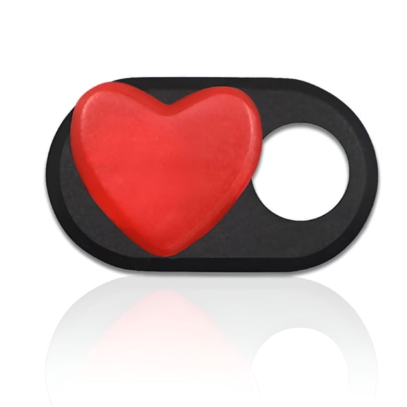 GJX 4pcs Laptop Camera Cover Slide Heart Shape Phone Camera Cover Webcam Blocker