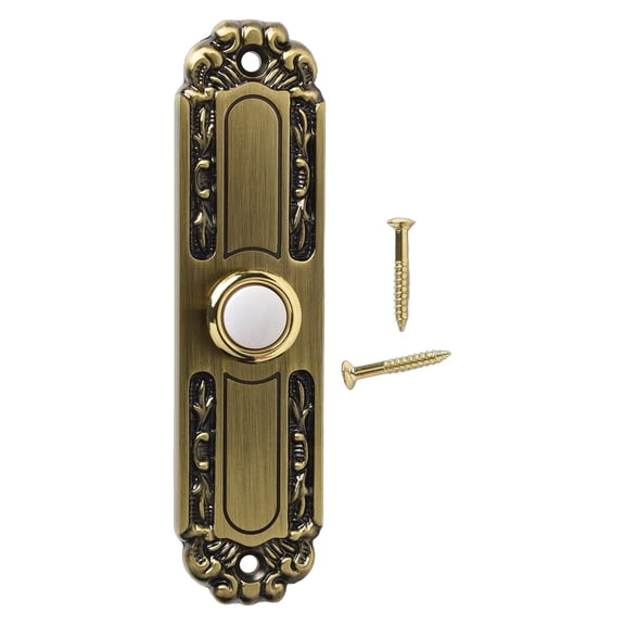 GJX 5. Inch Heavy Duty Doorbell Push Button Metal Light Door Bell Wired Doorbell Button