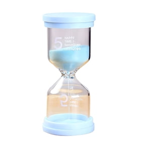 GJX 5 Minute Hourglass Sand Timer, Mini Visual Countdown Clock for Classroom, Cooking, Shower & Study, Educational Time Management