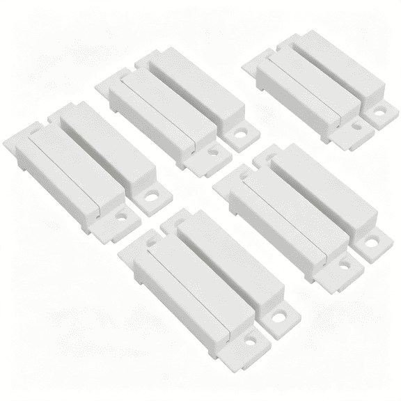 GJX 5 Pack Surface Mounted Nc Magnetic Door Contacts Switch Sensor for Alarm Surface Mounted Nc Magnetic Door Contact Sensor