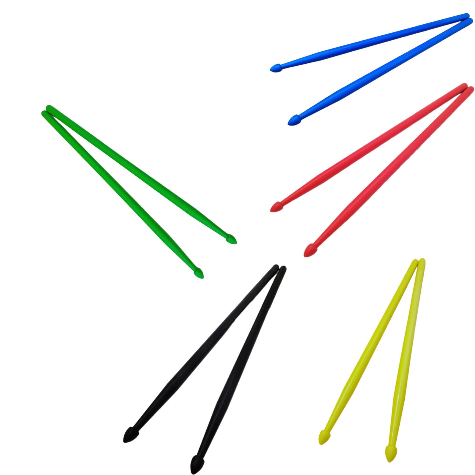 GJX 5Pcs Aero Band Drum Sticks Non-Slip Design Drum Accessories ...