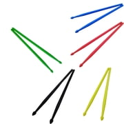 GJX 5Pcs Aero Band Drum Sticks Non-Slip Design Drum Accessories Suitable for Practice ChildrenS Musical Instruments Multicolor
