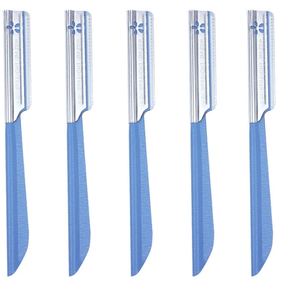 GJX 5Pcs Dermaplane Razor for Women Face,High Precision Eyebrow Shaping Hair Trimmer,Comfortable Grip Dual-Edge Blade Design Electric Hair Remover
