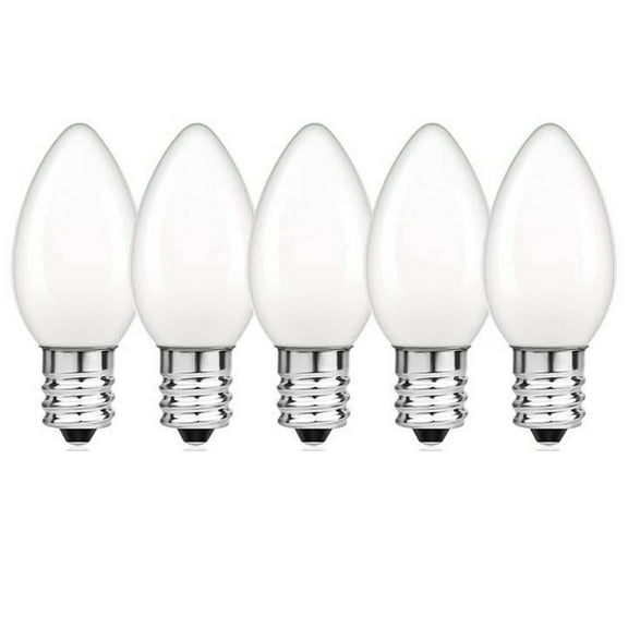 GJX 5Pcs Night Light Bulbs E 2 Screw Base Incandescent Bulbs Led Energy-Efficient Light Source Candelabra Led Light Bulbs Style1