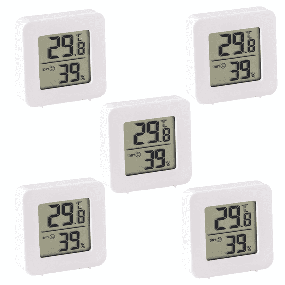 GJX 5Pcs Temperature Gauge Precise Humidity Measurement Indoor Thermometer Mini Portable Design Thermapen Instant Read Thermometer