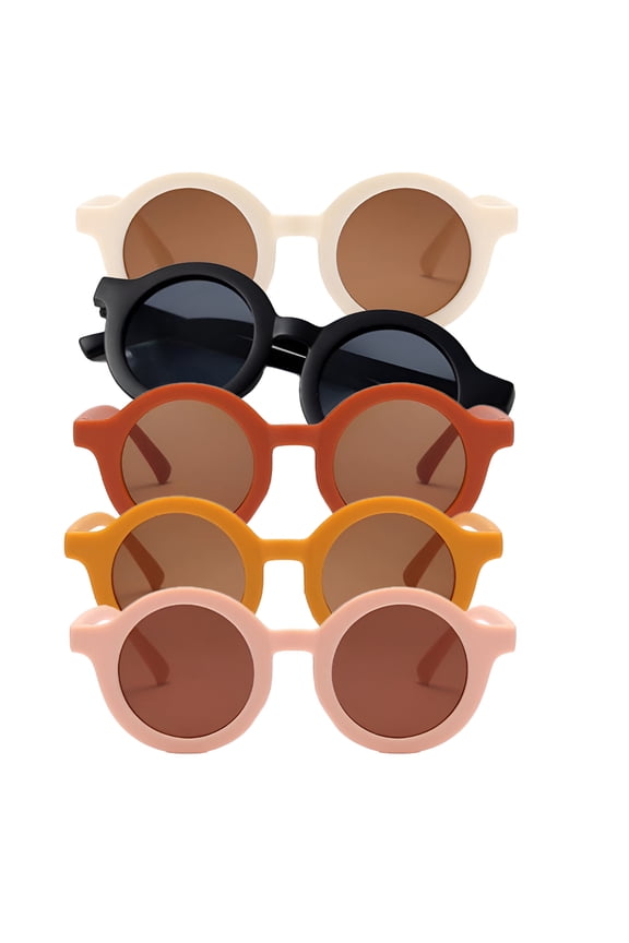 5Pcs Toddler Sunglasses Age 2-4,Soft,Flexible Frame Toddler Sunglasses,Won’T Press on Ears Toddler Sunglasses Age 1-2,Multicolor