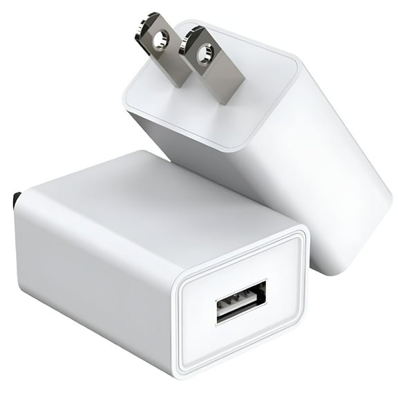 GJX 5V2A Power Adapter Plug 10W USB Charger Block, Durable Last USB Wall Charger 5V 2A 10W AC Power Adapter with US Plug, White Small and Lightweight USB Powered Devices for Tablet, Phone