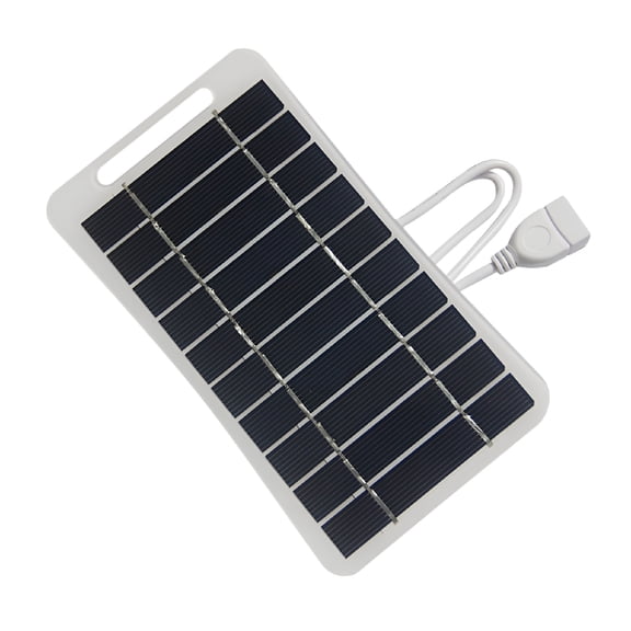 GJX 5W 5V Solar Panel Outdoor Mobile Phone Power Bank Charger With USB Output