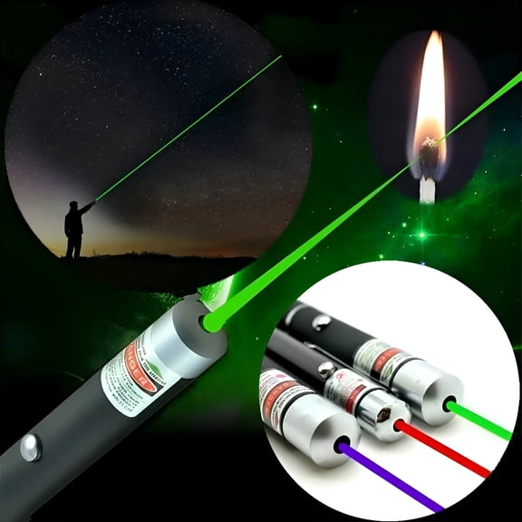 GJX 5mW Laser Presenter Light, Multi-Color Beam Pointer for Teaching and Office, Versatile Outdoor Survival Tool, Portable Pen for Professional Presentations and Daily Use