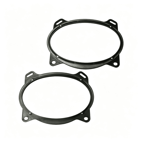 GJX 6.5 Inch Front Door Speaker Adapter Bracket Spacer Ring Compatible with 2006-2020 Hyundai Elantra Santa Fe Tucson Genesis 2011-2020 Kia Forte Optima Sorento Sedona Soul