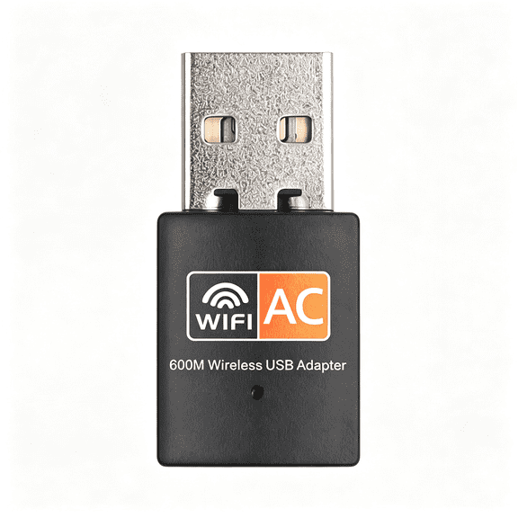 GJX 600Mbps Dual-Band Usb Wifi Adapter for Pc - 2.4Ghz & 5Ghz, Compatible with Windows, Mac, and Linux, for Laptops and Desktops