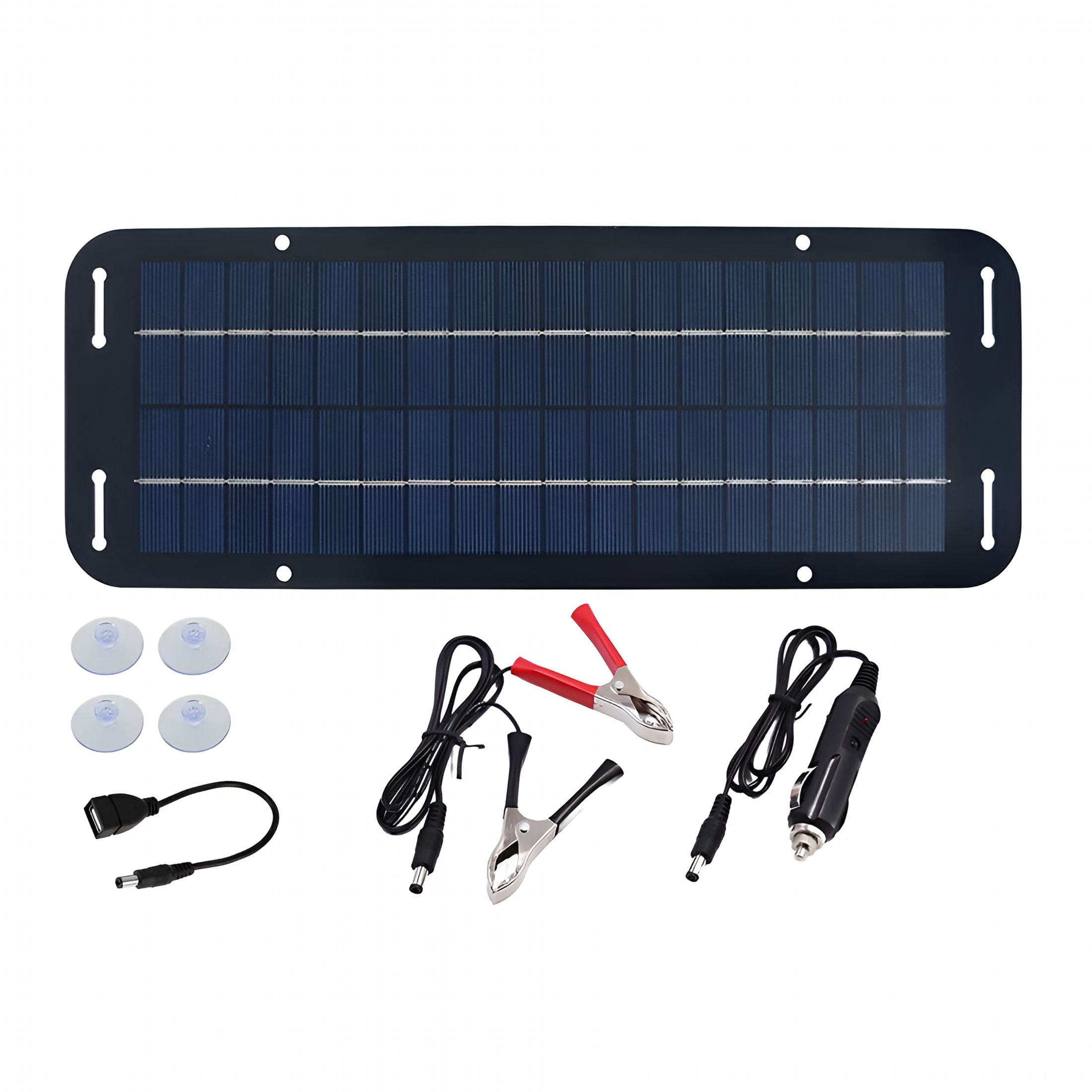 GJX 2026 New 60W Solar Panel 12V Trickle Battery Charger for Caravan Car Van Boat Kit for Outdoor,Camping,Travel,Backup Power,Emergency