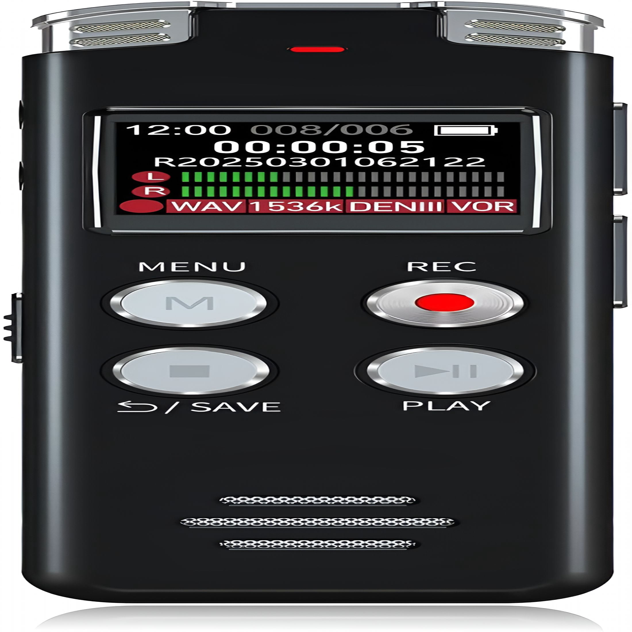 GJX 64Gb Digital Voice Recorder with Playback: Voice Activated Recorders for Lectures,Meetings,Interviews-Recording Device,Portable Mini,Audio Recorder with Usb,Mp3