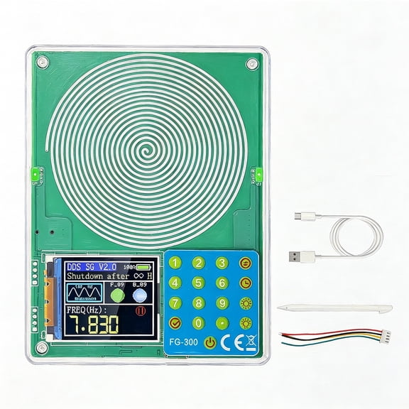GJX 7.83Hz Schumann Resonance Generator, Frequency Generator for Healing, 13 Waveform 0.001Hz-200Khz Adjustable Schumann Sine Wave Resonance Generator, Healing Device