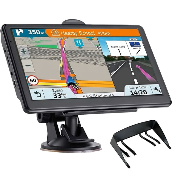 GJX 7-Inch GPS Navigation System - Easy Touchscreen, Turn-by-Turn Voice Guidance, Preloaded Maps, Perfect for Any Car