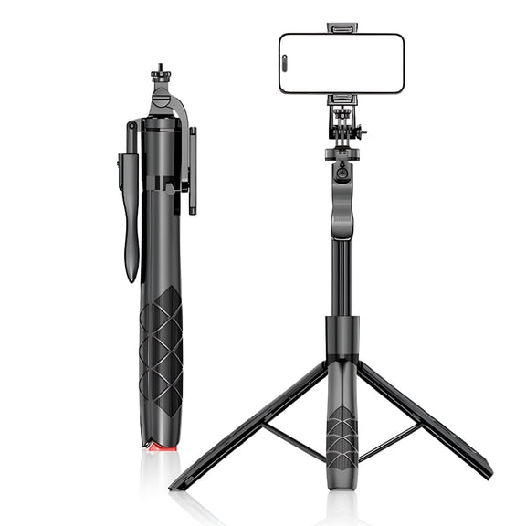GJX 71"Phone Tripod&Selfie Stick,Portable All in One Extendable Cell Phone Tripod Stand,With Wireless Remote Control for Iphone/Android/Camera