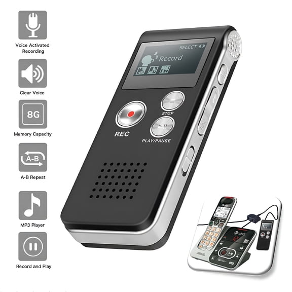 GJX 8/16/32Gb Lecture Digital Voice Recorder Dictaphone Audio Mp3 Sound Mini Spy Recorder Mic Voice Activated Recorder Hidden