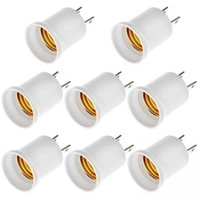 GJX 8 Pack E26/E27 Light Socket to Plug Adapter,660W 125V Light Socket Adapter Converts Outlet to Lamp Socket