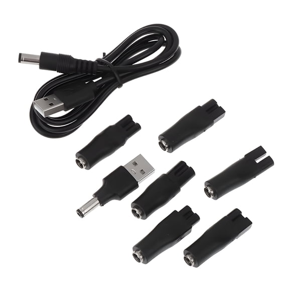GJX 8pcs/Set Power Cord 5V Replacement Charger USB Adapter for Electric Hair Clipper