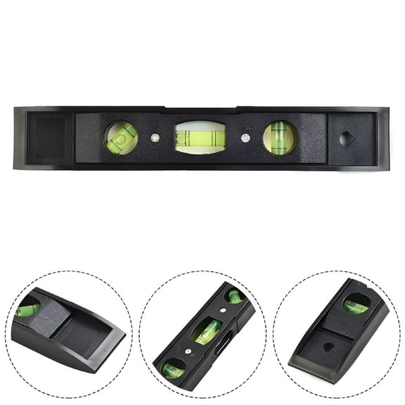 GJX 9 Inch Magnetic Torpedo Level, Portable Aluminum Alloy Spirit Level Measuring Tool for Home DIY & Professional Repairs