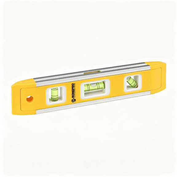 GJX 9 Inch Torpedo Level,Magnetic Box Level with 45/90/180 Bubbles,Shock Resistant Bubble Level Tool for Measuring,9 Inch Shock Resistant Torpedo Level
