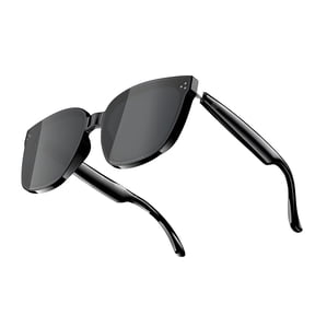 GJX AI Glasses,Instant Translation Smart Glasses,Built-In Speakers & R Mic Bluetooth Glasses for Women and Men,Sun Glasses with Voice Assistant,Voice Call,UV Polarized Lenses