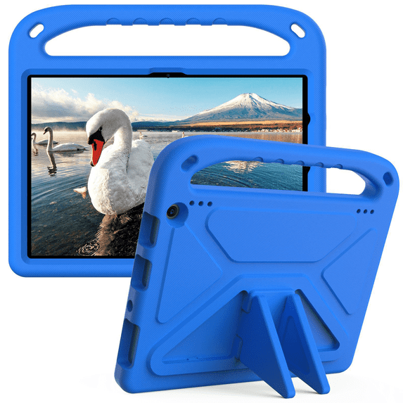 GJX Accessories for Kindle Shockproof and Stain - Resistant for Fire Hd 10 Tablet Case Portable Handle for Kindle Accessories Blue