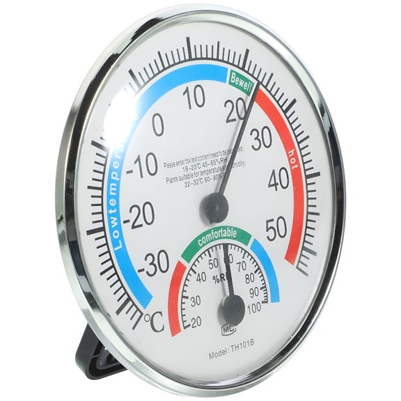 GJX Accurate Thermometer Outdoor Thermometers for Patio Garden Wall Hanging Abs White