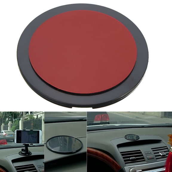GJX Adhesive Dashboard Mount Disk, 2.87 Inch Sticky Pad Base for Suction Cup Car Phone Holder, Universal GPS and Camera Mounting Platform, Strong EVA Tape for Vehicle Interior Accessories