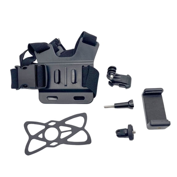 GJX Adjustable Chest Straps with 360 Degree Rotations Phone Mount for Action Cameras
