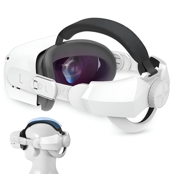 GJX Adjustable Head Strap for Quest 2, Elite Style VR Headset Accessory for Enhanced Support, Balanced Weight Distribution, Reduces Face Pressure for Teens and Adults