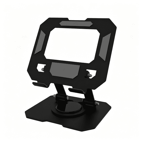 GJX Adjustable Ipad Stand for Desk, [360Rotation] Tablet Stand with Anti- Slip Stable Base, Fully Foldable Tablet Holder Gift for 4-13" Devices, Such As Ipad Pro Air and More (Black)