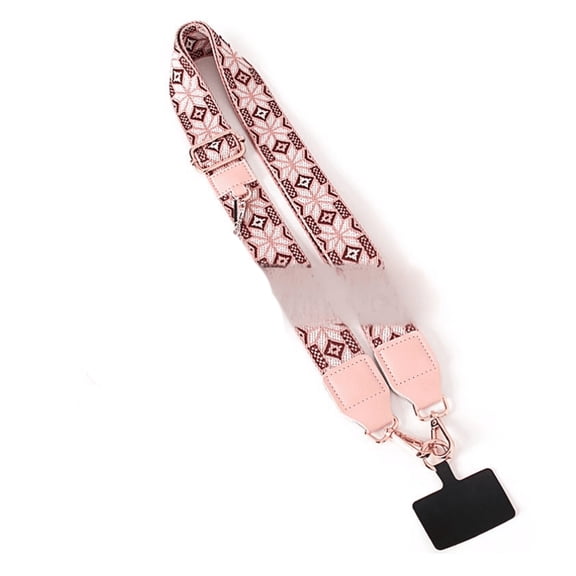 GJX Adjustable Phone Lanyard, Breathable Polyester Crossbody Strap, Hands-Free Cell Phone Chain for Travel, Concerts, and Daily Use, Style7
