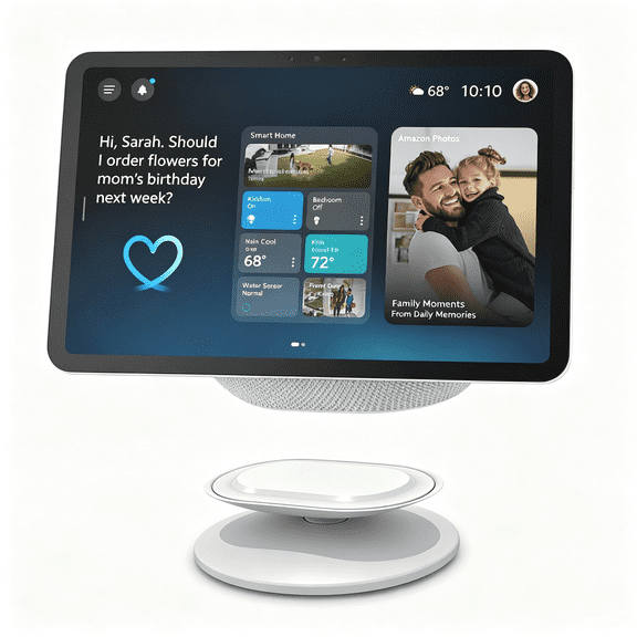 GJX Adjustable Stand Compatible with Show 8 & Show 11,Swivel and Tilt to Improve Viewing Angle,Base Mount Accessories for Smart Display Models,White