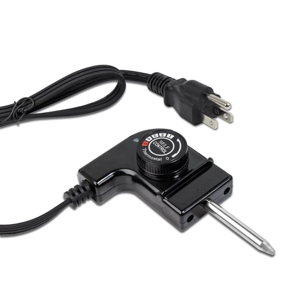 GJX Adjustable Thermostat Probe Cord Compatible with Smokers & Electric Griddles,15A/125V Power Cord with Precise Temperature Control