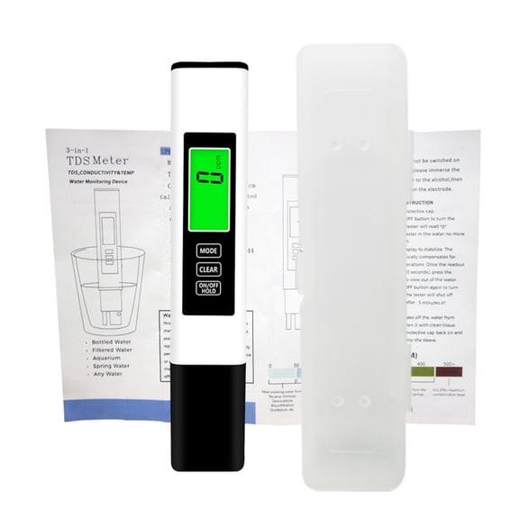 GJX All-New 4 in 1 Tds Meter Digital Water Tester - Accurate and Reliable TDS EC & Temp(C,F) Meter - 0-9999ppm - Professional Testing for Drinking Water, RO/DI System, Aquariums etc