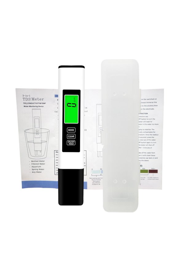 All-New 4 in 1 Tds Meter Digital Water Tester - Accurate and Reliable TDS EC & Temp(C,F) Meter - 0-9999ppm - Professional Testing for Drinking Water, RO/DI System, Aquariums etc