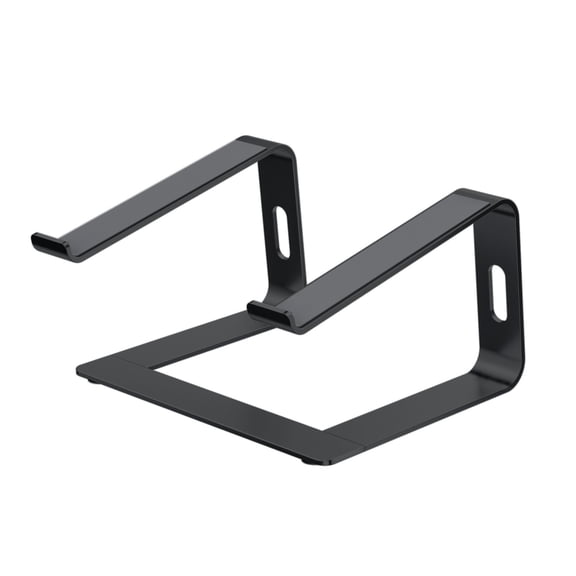 GJX Aluminum Laptop Stand, Ergonomic Detachable Computer Stand, Notebook Riser, Laptop Mount Compatible with Air, Pro, Dell, Hp, More 10-15.6" Laptops, Black